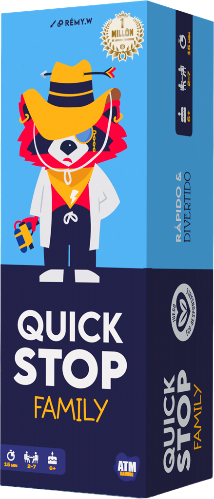 Quickstop Family – party kaartspel – 2 tot 7 Spelers