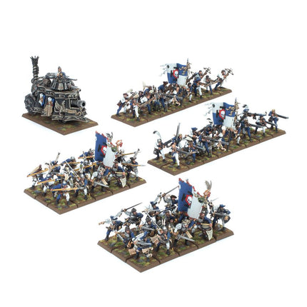 Dit is een afbeelding van het miniatuur battalion - empire of men voor het spel Warhammer, te koop bij Tabletop Miniature Wargames spellenwinkel Speldorado in delft