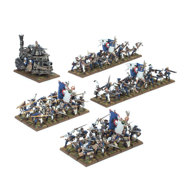 Dit is een afbeelding van het miniatuur battalion - empire of men voor het spel Warhammer, te koop bij Tabletop Miniature Wargames spellenwinkel Speldorado in delft