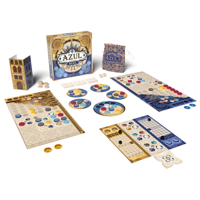 Dit is een foto van het spel Azul Duel te koop bij Speldorado Spellenwinkel Delft