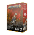 Dit is een afbeelding van het miniatuur chaos sorcerer lord voor het spel Warhammer, te koop bij Tabletop Miniature Wargames spellenwinkel Speldorado in delft