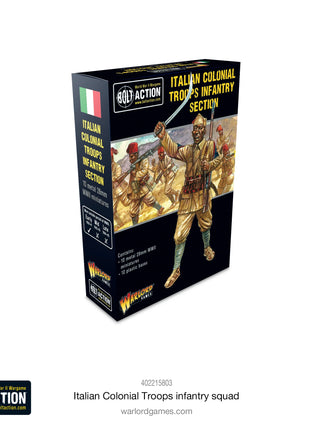 Italian Colonial Troops Infantry Squad voor Bolt Action - italianen infantry schaal 1:58 miniatuur