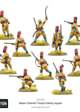 Dit is een foto van het spel Italian Colonial Troops Infantry Squad te koop bij Speldorado Spellenwinkel Delft