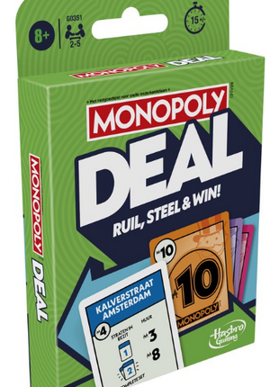 Monopoly - Deal – gezellig kaartspel – 2 tot 4 spelers