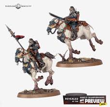 Dit is een afbeelding van het miniatuur astra militarum: death riders voor het spel Warhammer, te koop bij Tabletop Miniature Wargames spellenwinkel Speldorado in delft