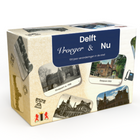 Dit is een foto van het spel Delft vroeger en nu te koop bij Speldorado Spellenwinkel Delft