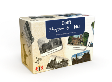 Delft vroeger en nu – gezellig bordspel – 2 tot 4 spelers