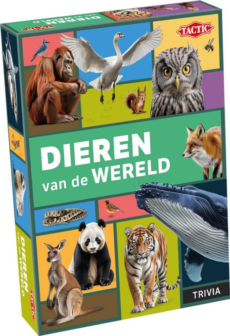 Dieren van de Wereld – gezellig kaartspel – 2 tot 4 spelers