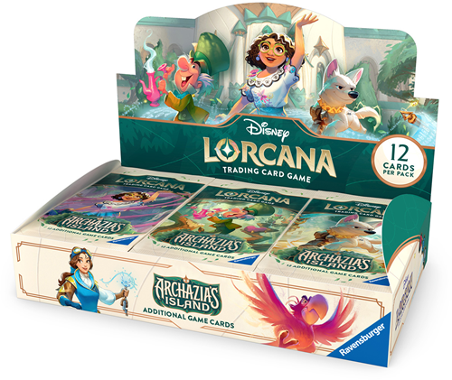 Dit is een foto van het spel Disney Lorcana Archazia's Island EN set 7 Booster te koop bij Speldorado Spellenwinkel Delft