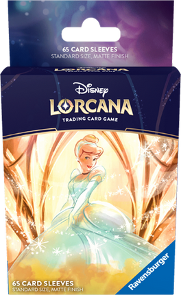 Dit is een foto van het spel Disney Lorcana: Card Sleeves Cinderella (65x) te koop bij Speldorado Spellenwinkel Delft