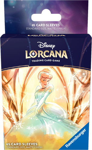 Dit is een foto van het spel Disney Lorcana: Card Sleeves Cinderella (65x) te koop bij Speldorado Spellenwinkel Delft