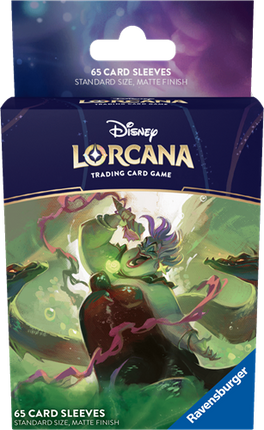 Dit is een foto van het spel Disney Lorcana: Card Sleeves Ursula (65x) te koop bij Speldorado Spellenwinkel Delft