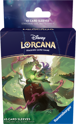 Dit is een foto van het spel Disney Lorcana: Card Sleeves Ursula (65x) te koop bij Speldorado Spellenwinkel Delft