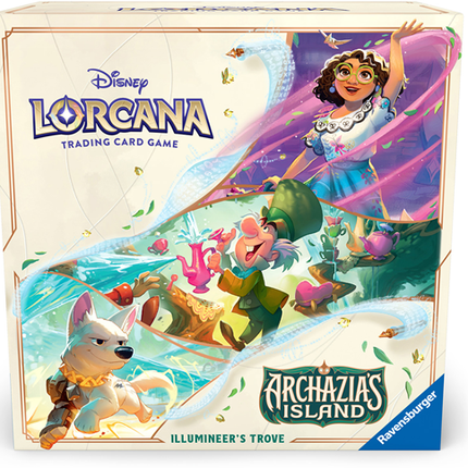 Dit is een foto van het spel Disney Lorcana Archazia’s Island Illumineer's Trove Box te koop bij Speldorado Spellenwinkel Delft