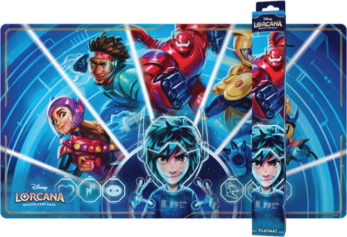 Dit is een foto van het spel Disney Lorcana - Archazia’s Island Playmat Big Hero 6 te koop bij Speldorado Spellenwinkel Delft