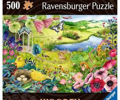 Dit is een foto van het spel Wilde tuin 500p - Houten puzzels volwassenen, 500 stukjes te koop bij Speldorado Spellenwinkel Delft