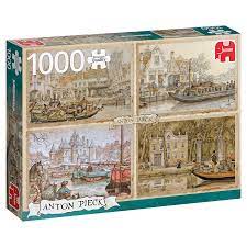 Dit is een foto van het spel Anton Pieck Canal Boats te koop bij Speldorado Spellenwinkel Delft