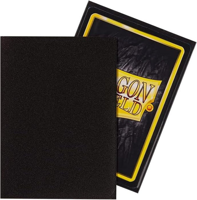 Dit is een foto van het spel Sleeves Matte - Black (100ct) - Dragon Shield te koop bij Speldorado Spellenwinkel Delft
