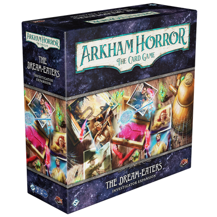 Dit is een foto van het spel The Dream Eaters Invest. Exp. - Arkham Horror - LCG te koop bij Speldorado Spellenwinkel Delft