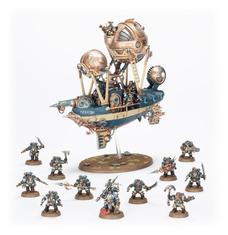 Dit is een afbeelding van het miniatuur drekki's privateers - kharadron overlords voor het spel Warhammer, te koop bij Tabletop Miniature Wargames spellenwinkel Speldorado in delft