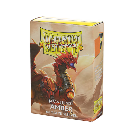 SleevesMatte Japanese Amber - Dragon Shield - Sleeves - Kaartspel accessoires,bordspel accessoires
