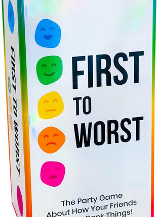 First to Worst – party kaartspel – 3 Spelers
