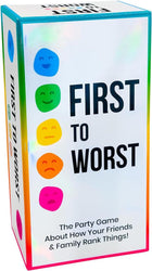 First to Worst – party kaartspel – 3 Spelers