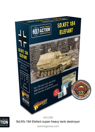 Sd.Kfz 184 Elefant Super-Heavy Tank Destroyer voor Bolt Action - duitsers vehicle schaal 1:58 miniatuur