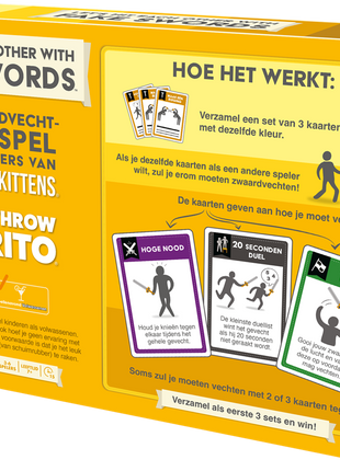 Dit is een foto van het spel Let's Hit each other with fake swords - NL te koop bij Speldorado Spellenwinkel Delft