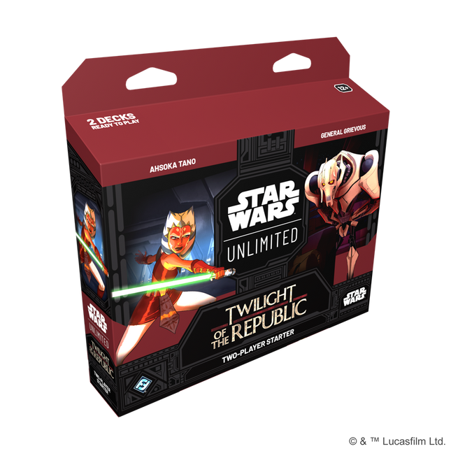 Dit is een foto van het spel Twilight of the Republic twee spelers starter - Star Wars Unlimited te koop bij Speldorado Spellenwinkel Delft