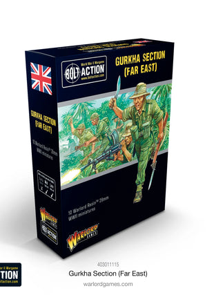 Gurkha Section (Far East) voor Bolt Action - engelsen infantry schaal 1:58 miniatuur