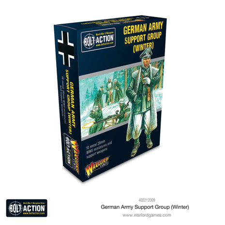 German Army Support Group (Winter) - EN voor Bolt Action - duitsers infantry schaal 1:58 miniatuur
