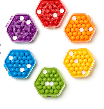Dit is een foto van het spel IQ Mini Hexpert- IQ Mini - Smart games te koop bij Speldorado Spellenwinkel Delft