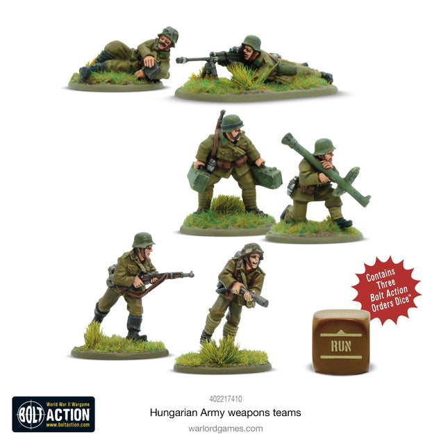 Dit is een foto van het spel Hungarian Army Weapons Teams te koop bij Speldorado Spellenwinkel Delft