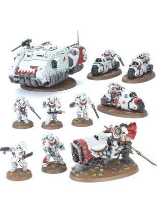 Dit is een afbeelding van het miniatuur Combat Patrol: White Scars voor het spel Warhammer, te koop bij Tabletop Miniature Wargames spellenwinkel Speldorado in delft