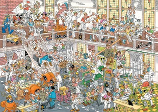 Dit is een foto van het spel Hoe Je Niet Moet Klussen Puzzel (2x1000 stukjes) - Jan van Haasteren te koop bij Speldorado Spellenwinkel Delft