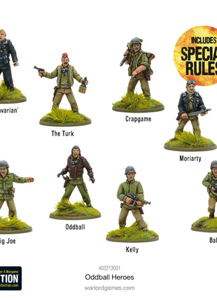 Dit is een foto van het spel Oddball Heroes te koop bij Speldorado Spellenwinkel Delft