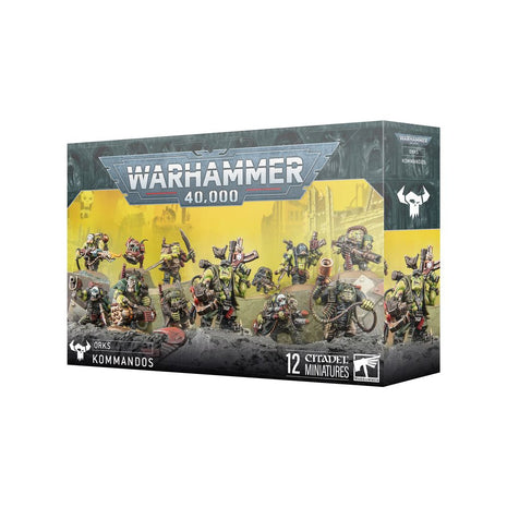 Dit is een afbeelding van het miniatuur Kommandos - orks voor het spel Warhammer, te koop bij Tabletop Miniature Wargames spellenwinkel Speldorado in delft