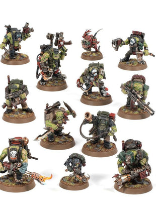 Dit is een afbeelding van het miniatuur Kommandos - orks voor het spel Warhammer, te koop bij Tabletop Miniature Wargames spellenwinkel Speldorado in delft