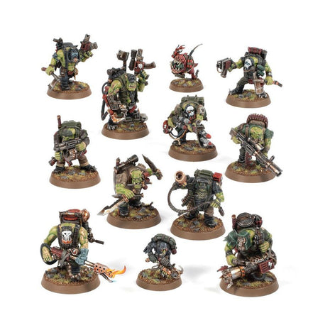 Dit is een afbeelding van het miniatuur Kommandos - orks voor het spel Warhammer, te koop bij Tabletop Miniature Wargames spellenwinkel Speldorado in delft