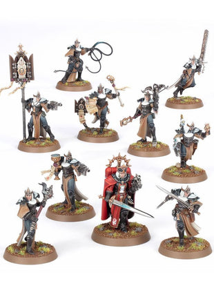 Dit is een afbeelding van het miniatuur Sisters novitiate squad - adepta sororitas voor het spel Warhammer, te koop bij Tabletop Miniature Wargames spellenwinkel Speldorado in delft