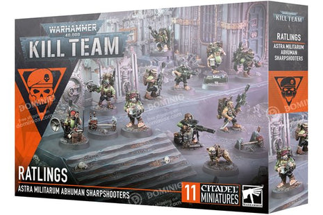 Dit is een afbeelding van het miniatuur kill team: ratlings voor het spel Warhammer, te koop bij Tabletop Miniature Wargames spellenwinkel Speldorado in delft