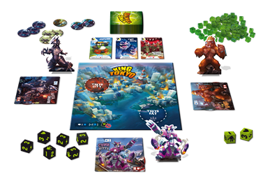 Dit is een foto van het spel King of Tokyo 2.0 NL te koop bij Speldorado Spellenwinkel Delft