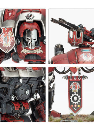 Dit is een afbeelding van het miniatuur imperial knights: knight questoris voor het spel Warhammer, te koop bij Tabletop Miniature Wargames spellenwinkel Speldorado in delft