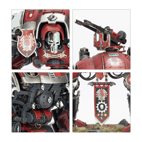 Dit is een afbeelding van het miniatuur imperial knights: knight questoris voor het spel Warhammer, te koop bij Tabletop Miniature Wargames spellenwinkel Speldorado in delft