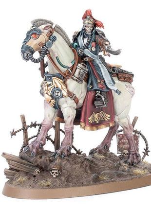 Dit is een afbeelding van het miniatuur Astra militarum: krieg lord-marshal dreir voor het spel Warhammer, te koop bij Tabletop Miniature Wargames spellenwinkel Speldorado in delft