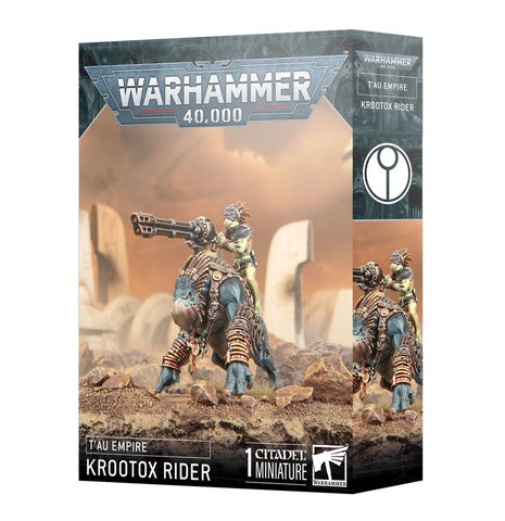 Dit is een afbeelding van het miniatuur Krootox Rider - Tau Empire voor het spel Warhammer, te koop bij Tabletop Miniature Wargames spellenwinkel Speldorado in delft