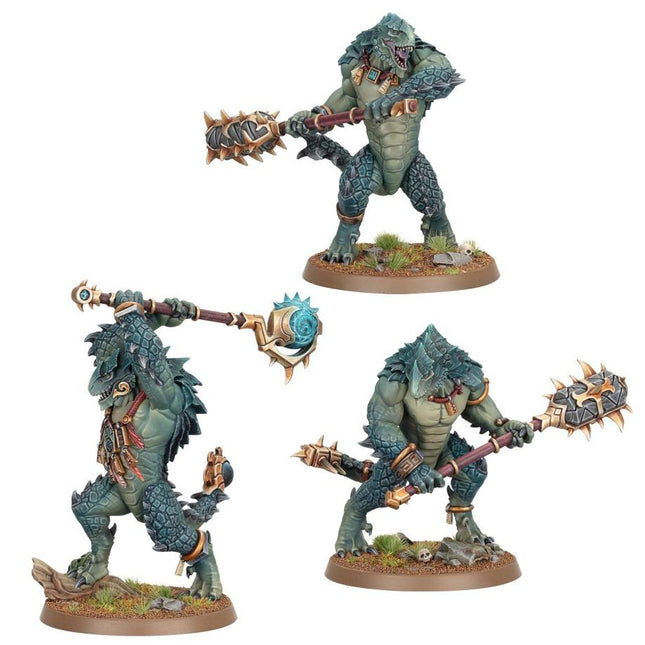Dit is een afbeelding van het miniatuur Kroxigor - Seraphon voor het spel Warhammer, te koop bij Tabletop Miniature Wargames spellenwinkel Speldorado in delft