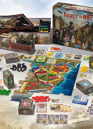 Dit is een foto van het spel Ticket to Ride Legacy Legendes uit het Westen NL te koop bij Speldorado Spellenwinkel Delft