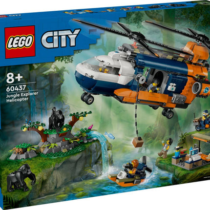 Jungleonderzoekers: helikopter bij de basis 60437  City